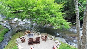 View of fire pit