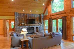 View Out from Living Room in Master Bedroom