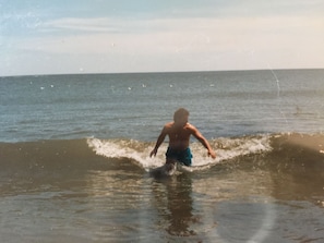 My dear brother riding the waves just like a kid!