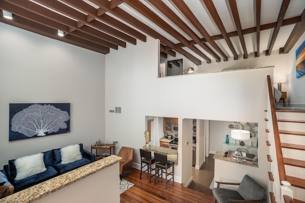 Living Room and Lofted King Bedroom