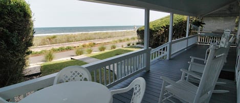 Relax on the covered porch looking over the panoramic view of the Atlantic Ocean