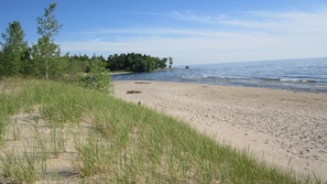 Beach across inlet 
