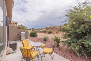 Back Patio Seating and View