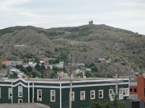 An unobstructed view of the Cabot Tower on Signal Hill