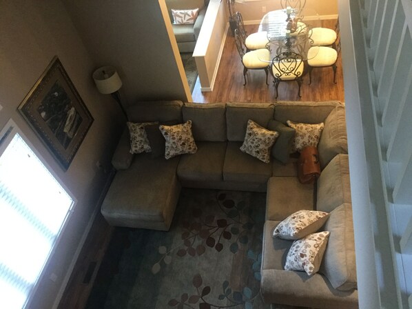 Living Room and Dining Room taken from the loft.