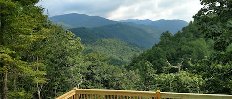 Mountain view from the deck