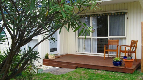 Front decking and entry