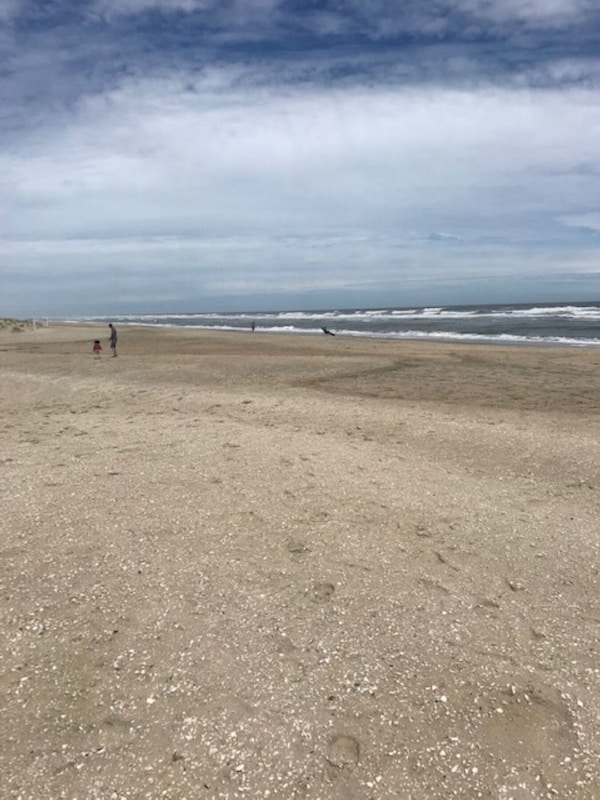 Beach in April 2019