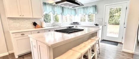 New Chefs Kitchen with Stainless and Silestone counters