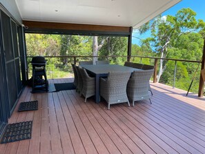Deck set in bushland