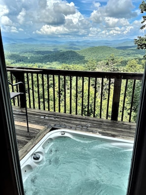 View from the dining table or hottub !