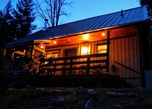 Evening side of cabin