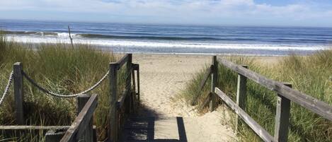 Walkway from Building G to the beach