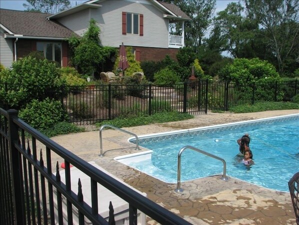 front yard swimming pool