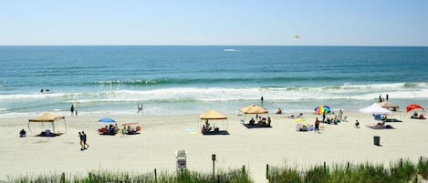 Beach from the balcony