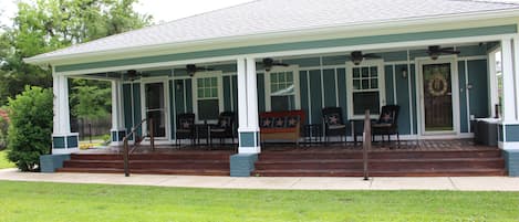 Gather on the large front porch