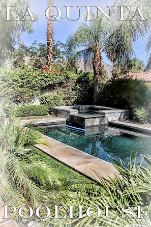 Post card of pool and spa