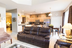 Family Room and Fully Equipped Kitchen