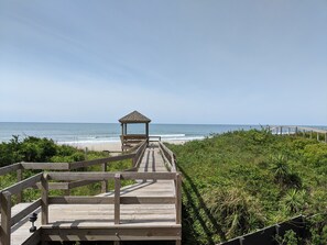 Walkway to beach and gazebo