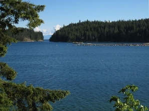 View of Entrance to Gorge Harbour from Wilcox Lodge Deck