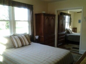 Bedroom in back with full size bed