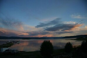 evening views from the deck