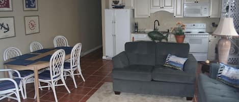 Living room/ Dining and Kitchen Area