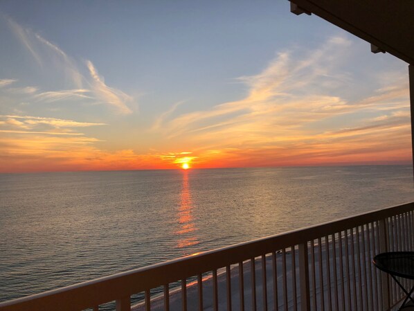 Perfect sunset view you can enjoy at the private balcony! 
