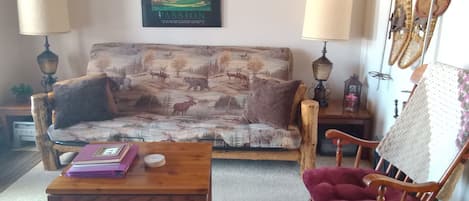 new futon double size/ up north print