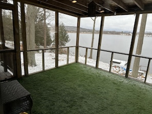 View from screened in porch