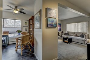 Living room and breakfast nook