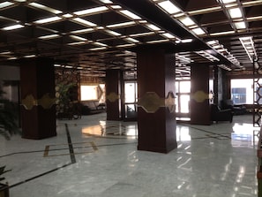 Grand entrance foyer of the building