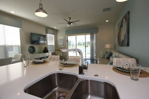 Top end Moen faucets.