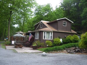 Side view of cottage