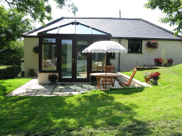 Barley Cottage from the orchard