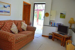 Barley Cottage lounge Freeview television with built in DVD player