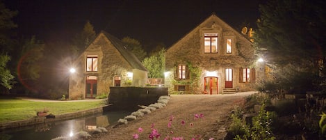 Rix mill by night, your cottage on the left
