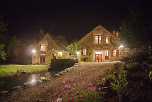 Rix mill by night, your cottage on the left
