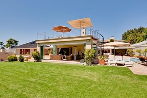 LeBonheur Villa front and top deck