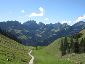 Blick auf die Berge