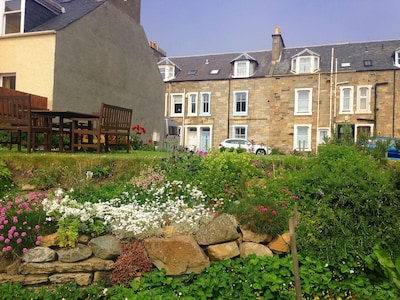 Der Papageientaucherplatz auf dem Fife Coastal Path