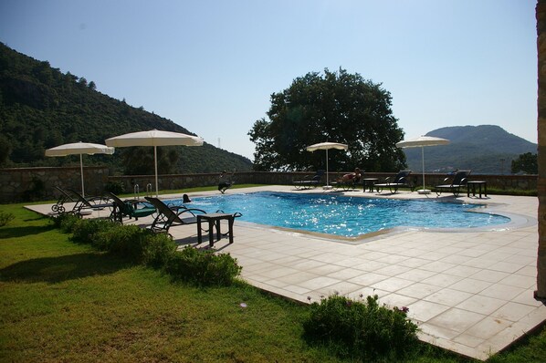Enjoy the private pool and views