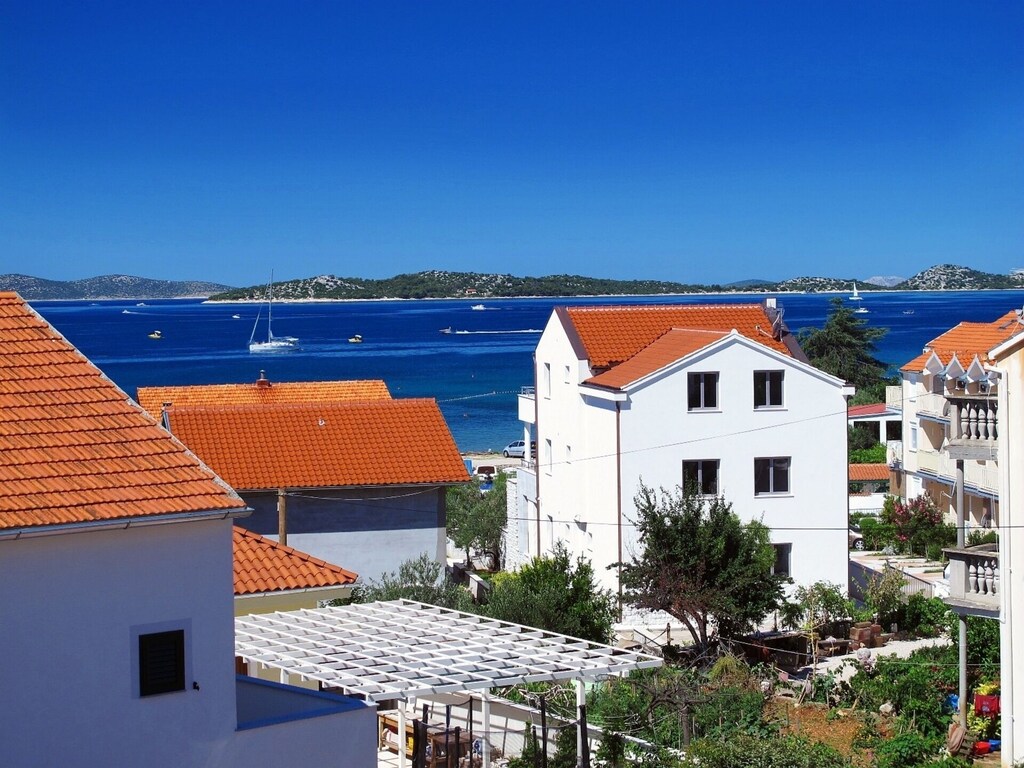 Lovely Apartment In Vodice Srima W Sea View 80 M From The Beach Air Con Wifi Official Apartment In Srima Croatia