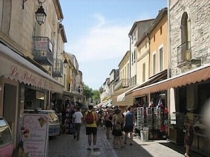 Inside the castle main street
