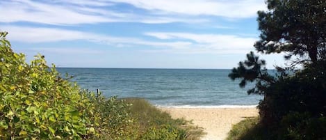 600' walk to Private Ocean Beach! Roll the beach carts right onto the sand!