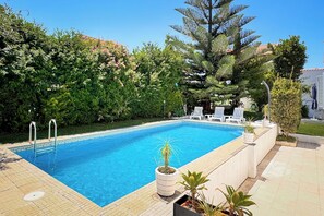 Swimming pool and side terrace (lovely for some evening meals too!)