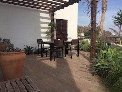  Frontline apartment with garden on Playa Macenas Development Ref VFT/AL/03358