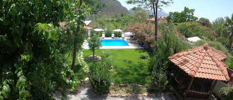 Garden view from upstairs terrace