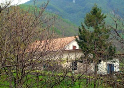 AMALFIKÜSTE, Haus inmitten der grünen Lattari-Berge.