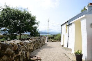 View along the driveway